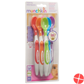 Munchkin Löffel Lang Griff M Weichen Spitzen 6 Stück