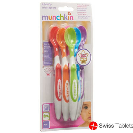 Munchkin Löffel Lang Griff M Weichen Spitzen 6 Stück buy online