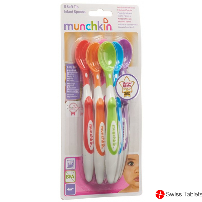 Munchkin Löffel Lang Griff M Weichen Spitzen 6 Stück buy online