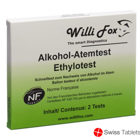 Willi Fox Alkoholtester 2 Stück buy online