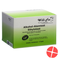 Willi Fox Alkoholtester 4 Stück