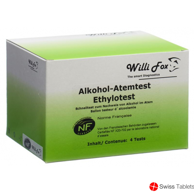 Willi Fox Alkoholtester 4 Stück buy online
