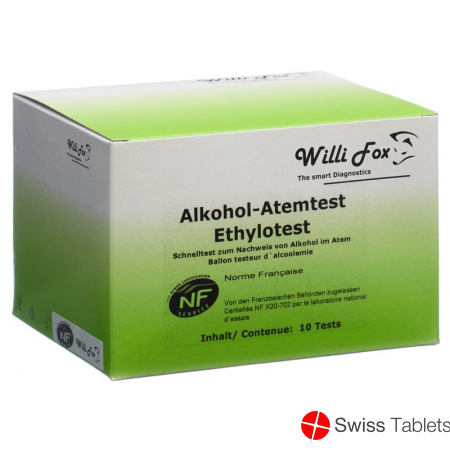 Willi Fox Alkoholtester 10 Stück buy online