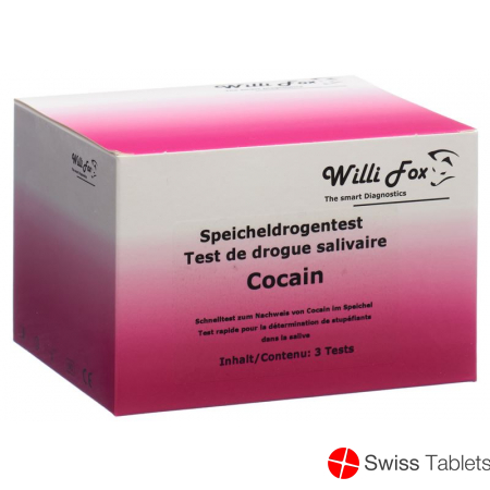 Willi Fox cocaine drug test saliva 3 pcs