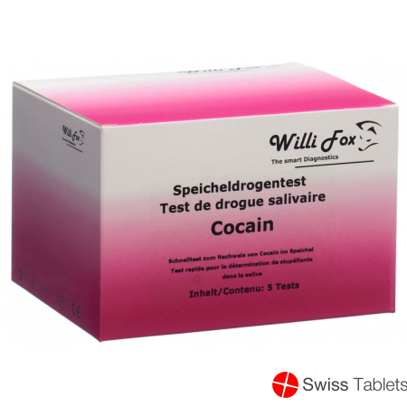 Willi Fox cocaine drug test saliva 5 pcs