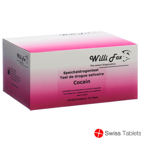 Willi Fox cocaine drug test saliva 10 pcs