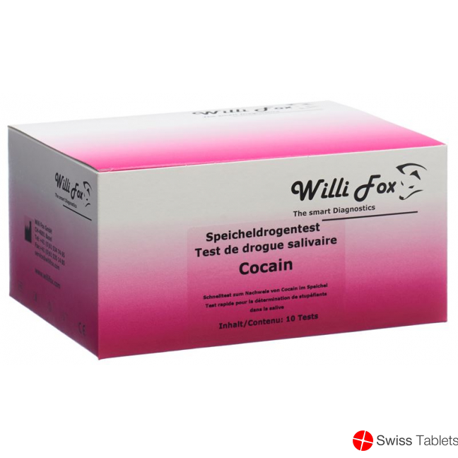 Willi Fox cocaine drug test saliva 10 pcs