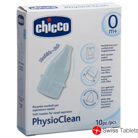 Chicco Physioclean Ersatztei Nasenschleimentfe 0m+ buy online