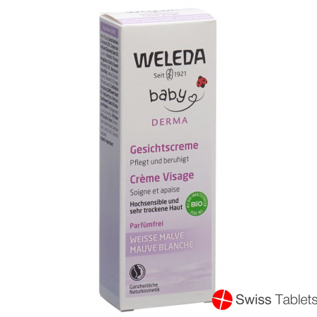 Weleda Baby Derma Weisse Malve Gesichtscreme 50ml buy online