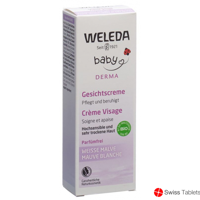 Weleda Baby Derma Weisse Malve Gesichtscreme 50ml buy online