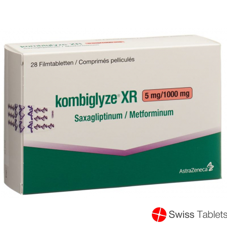 Kombiglyze XR Filmtabletten 5mg/1000mg 28 Stück buy online