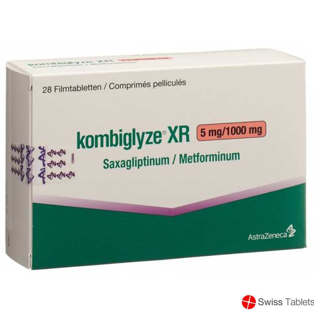 Kombiglyze XR Filmtabletten 5mg/1000mg 28 Stück buy online