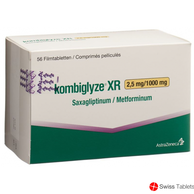 Kombiglyze XR Filmtabletten 2.5mg/1000mg 56 Stück buy online