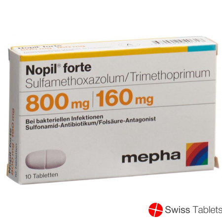 Nopil Forte Tabletten 800/160mg 10 Stück buy online