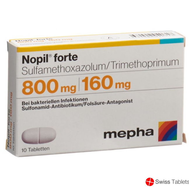 Nopil Forte Tabletten 800/160mg 10 Stück buy online