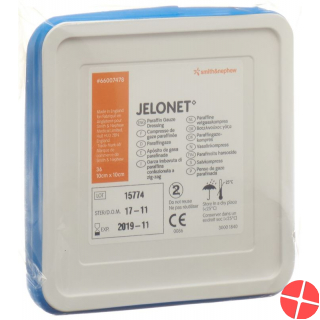Jelonet paraffin gauze 10cmx10cm Ds 36 pcs