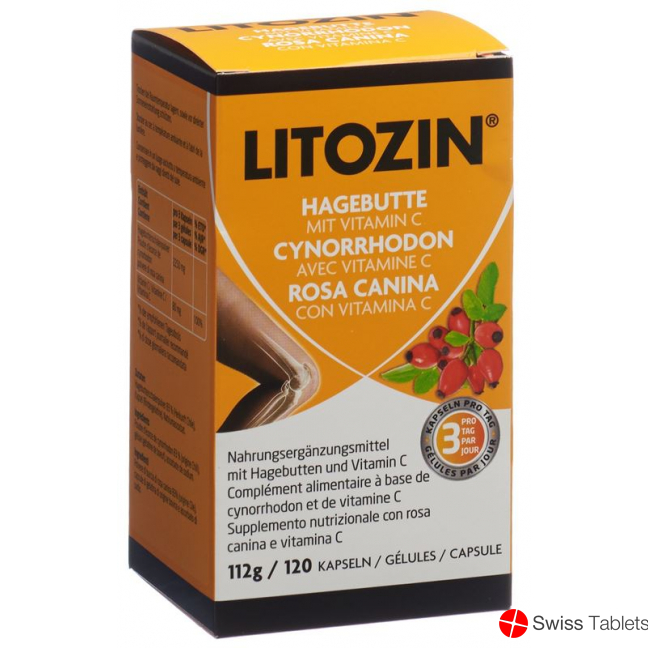 Litozin Kapseln Hagebutten & Vitamin C 120 Stück buy online