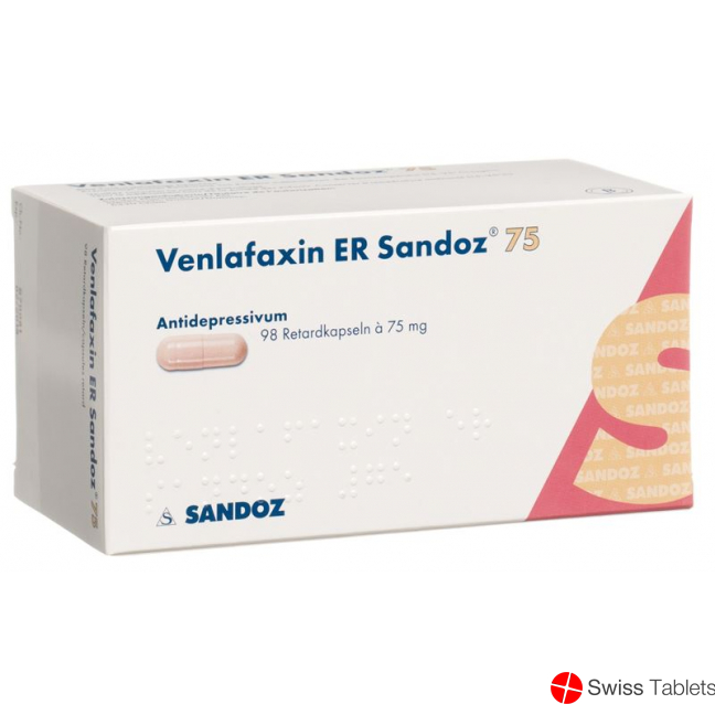 Venlafaxin ER Sandoz Retard Kapseln 75mg 98 Stück buy online
