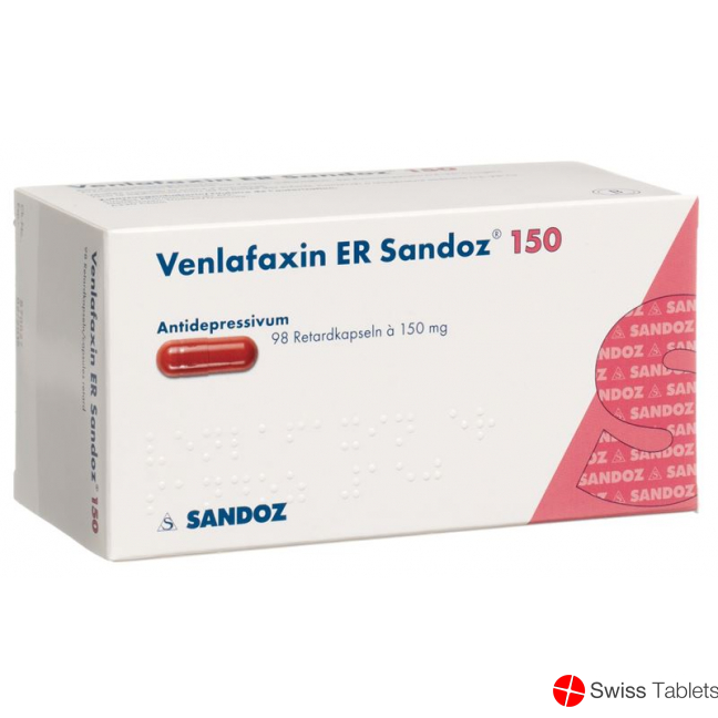 Venlafaxin ER Sandoz Retard Kapseln 150mg 98 Stück buy online
