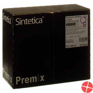 Ropivacain Sintetica 2mg/ml 100ml Beutel 10 Stück
