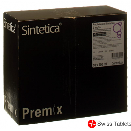 Ropivacain Sintetica 2mg/ml 100ml Beutel 10 Stück buy online