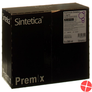 Ropivacain Sintetica 2mg/ml 200ml Beutel 5 Stück