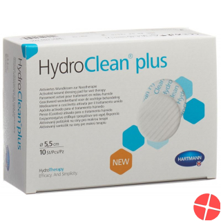 Hydroclean Plus Wundkissen 5.5cm Rund 10 Stück