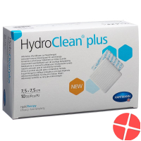 Hydroclean Plus Wundkissen 7.5x7.5cm 10 Stück
