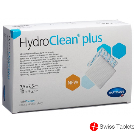 Hydroclean Plus Wundkissen 7.5x7.5cm 10 Stück buy online