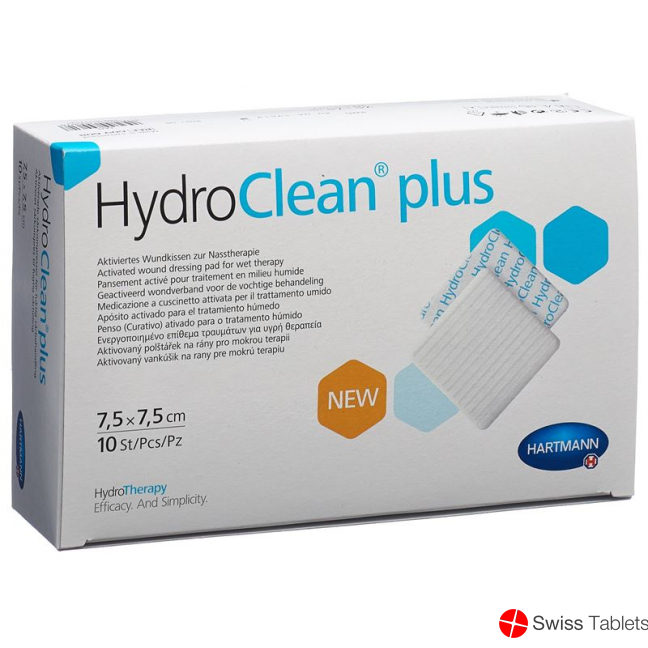 Hydroclean Plus Wundkissen 7.5x7.5cm 10 Stück buy online