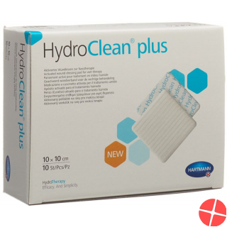 Hydroclean Plus Wundkissen 10x10cm 10 Stück
