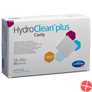 Hydroclean Plus Wundkissen 7.5x7.5cm Cavity 10 Stück