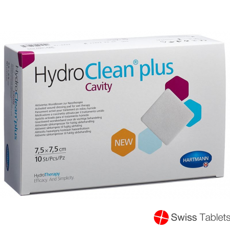 Hydroclean Plus Wundkissen 7.5x7.5cm Cavity 10 Stück buy online