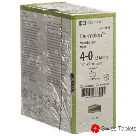 Dermalon 45cm Blau 4-0 C-1 36 Stück buy online