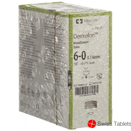 Dermalon 45cm Blau 6-0 C-1 36 Stück buy online