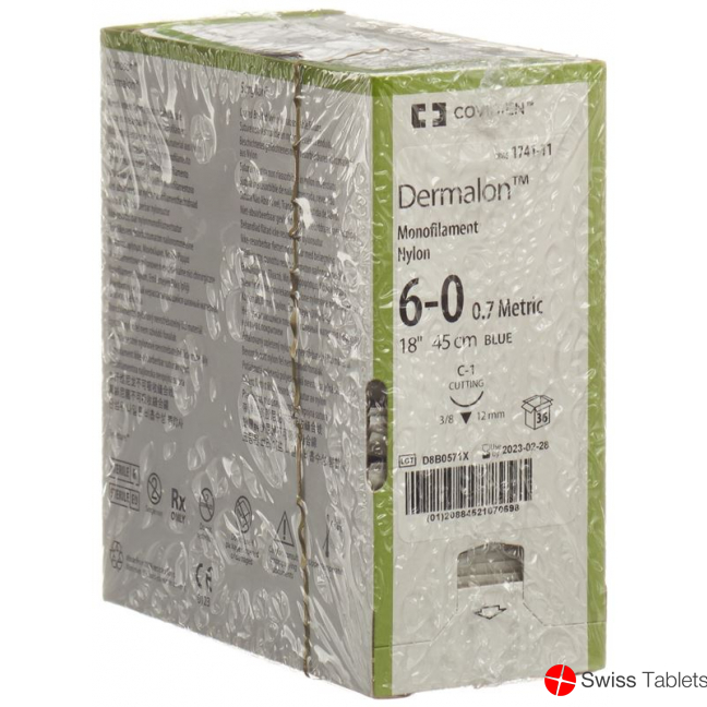 Dermalon 45cm Blau 6-0 C-1 36 Stück buy online