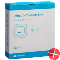 Biatain Silicone Lite Schaumverband 7.5x7.5cm 10 Stück Biatain Silicone Lite Schaumverband 7.5x7.5cm 10 Stück
