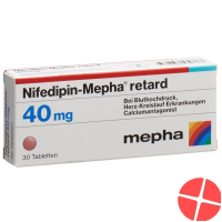 Nifedipin Mepha Matrixtabl 40mg Retard 30 Stück
