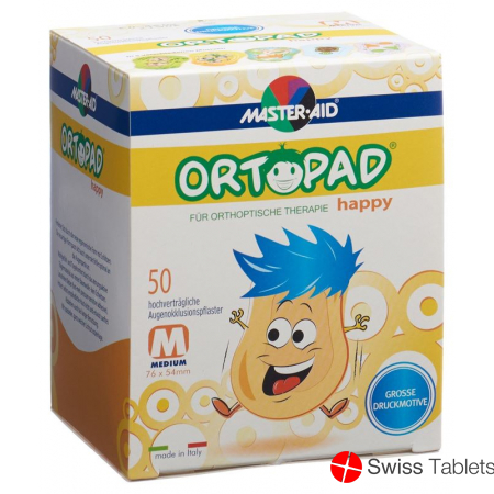 Ortopad Happy Occlusionspflaster Medium 50 Stück buy online