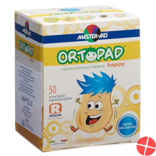 Ortopad Happy Occlusionspflaster Regular 50 Stück
