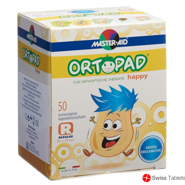 Ortopad Happy Occlusionspflaster Regular 50 Stück buy online