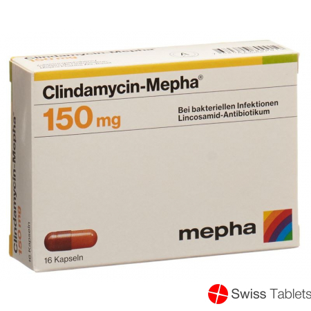 Clindamycin Mepha Kapseln 150mg 16 Stück buy online