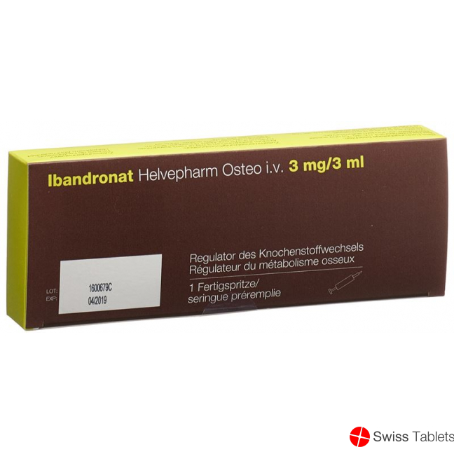 Ibandronat Helvepharm Osteo 3mg/3ml Fertigspritze 3ml buy online