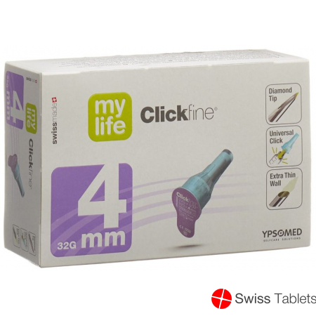 Mylife Clickfine Pen Nadeln 32g 4mm Box 100 Stück buy online