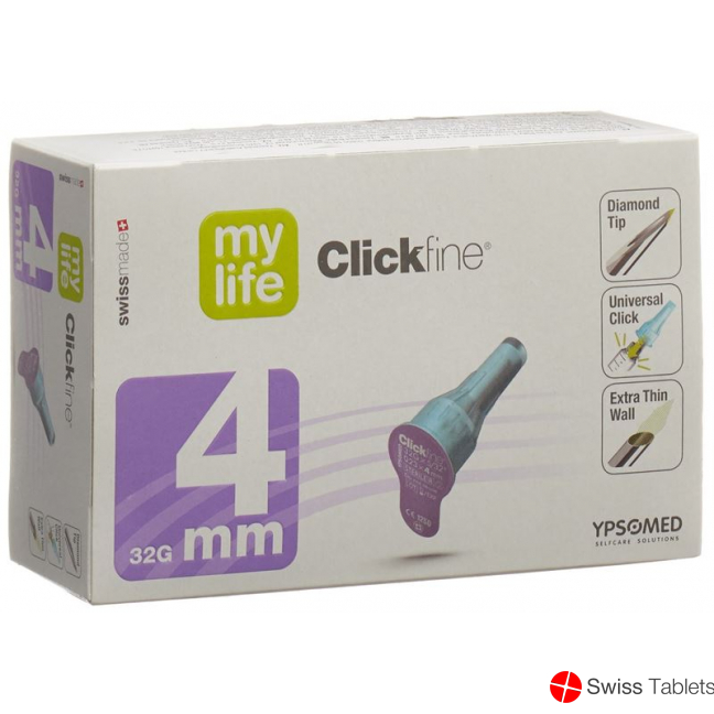 Mylife Clickfine Pen Nadeln 32g 4mm Box 100 Stück buy online