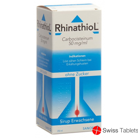 Rhinathiol Sirup Erwachsene ohne Zucker Flasche 250ml buy online