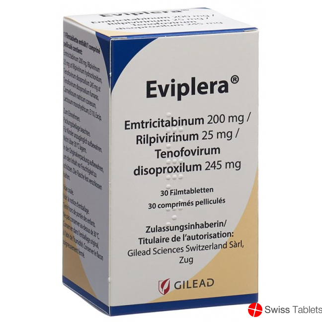 Eviplera Filmtabl 200mg / 25mg / 245mg Ds 30 pcs
