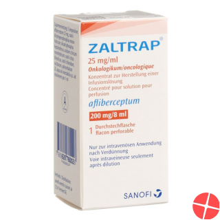 Zaltrap Inf Konz 200 mg / 8 ml 8ml Durchstf