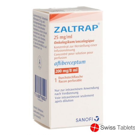 Zaltrap Inf Konz 200 mg / 8 ml 8ml Durchstf