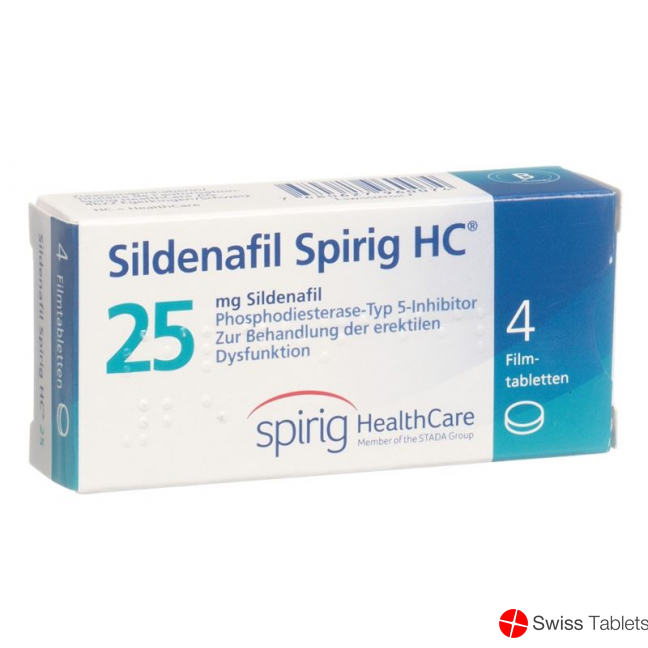 Sildenafil Spirig HC Filmtabl 25 mg 4 pcs